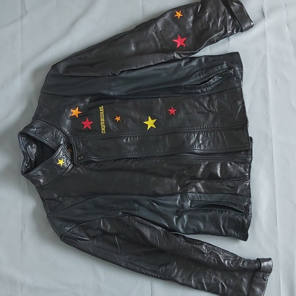 RARE CIRQUE DU SOLEIL Executive Leather Jacket